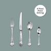 Coburg Cutlery 4 Piece Place Setting