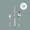 Fiddle Thread & Shell Cutlery 3 Piece Child's Set