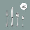 Old English Cutlery 4 Piece Place Setting