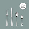 Rattail Cutlery 4 Piece Place Setting