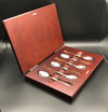 SALE - Set Of 6 Silver Plated Coffee Spoons in Wooden Gift Box