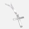 Cross Bookmark With Ribbon Sterling Silver